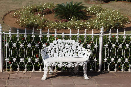 Ancient armchair in the main square of Trinidad, Cubaの写真素材
