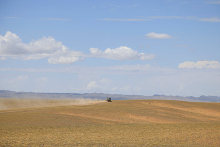Landscape of the Gobi Desert, Southern Mongoliaの写真素材