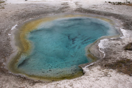 Hot pool in Yellowstone National Parkの写真素材