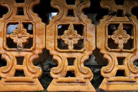 Detail of Tuc Duc Royal Tomb complex in Hoi An, Vietnam
