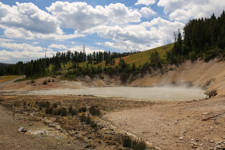 Hot pool in Yellowstone National Park