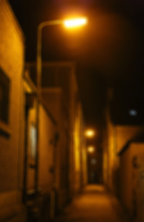 Blurred effect of an alley in Invernessの写真素材