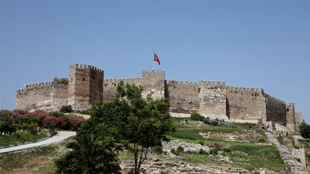 Citadel Hill in Ephesus, Turkeyの写真素材