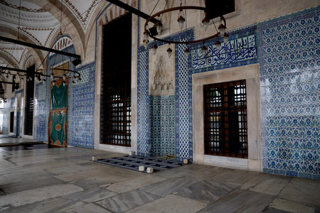 Interior of Rustem Pasha Mosque, Turkey
