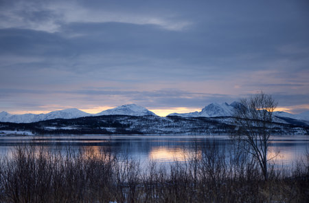 Sunset colors in Tromso, Norway