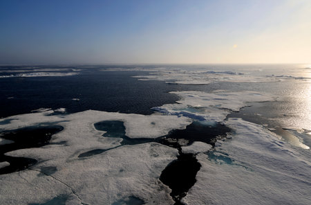 Pack ice north of Svalbard