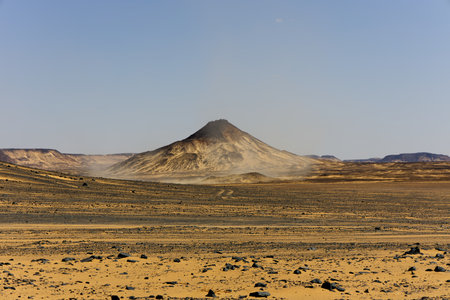 The beautiful colors of the Black Desert volcanic areaの写真素材