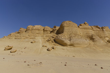 The Whale Desert, also known as Wadi Al Hitan, Egypt
