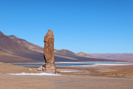 Monjes de la Pacana in the Atacama Desert, Chileの写真素材
