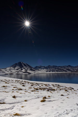 View of Miscanti Lagoon, Chile