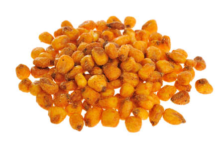Roasted corn on a white background 