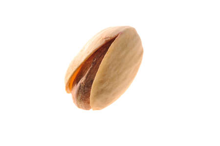 pistachios on a white background の写真素材