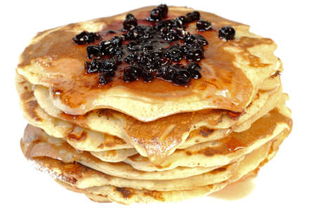 pancakes with blueberries