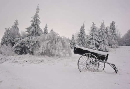 military winter scene の写真素材