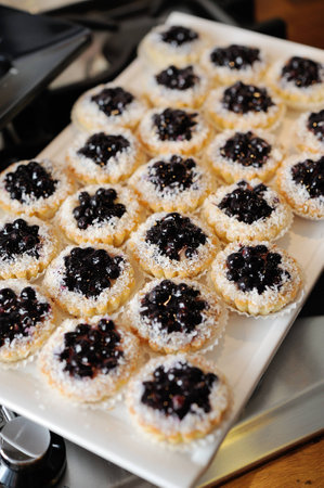 sweet with blueberryの写真素材