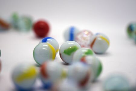 White and colorful bulletsの写真素材