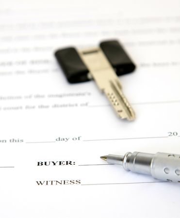 Contract, ready to be signedの写真素材