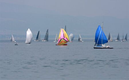 Colorful sailboatsの写真素材