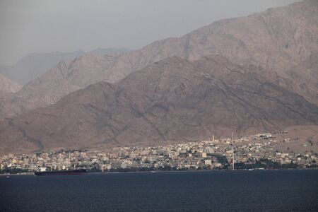 View of Aqaba, Jordanの写真素材