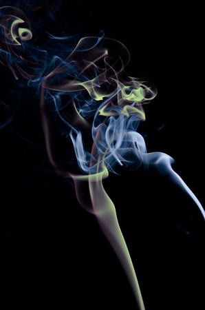 Smoke and Candleの写真素材