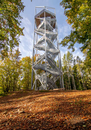 Lookout tower or observation tower in Horne Lazy, Brezno, Slovakia.の写真素材