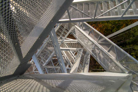 Lookout tower or observation tower in Horne Lazy, Brezno, Slovakia.の写真素材