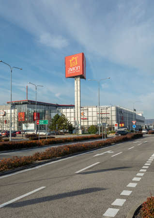 Bratislava, Slovakia - January, 2, 2022 : Avion Shopping Park. Shopping centre in Bratislava, Slovakia. Close to IKEA Bratislava and the Bratislava Airport.のeditorial素材
