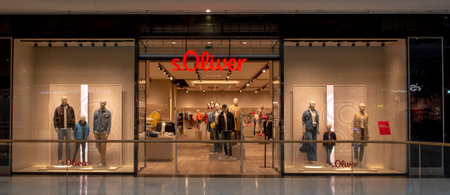 Bratislava, Slovakia - February, 19, 2023 : s.Oliver fashion store front in the shopping mall Nivy ....