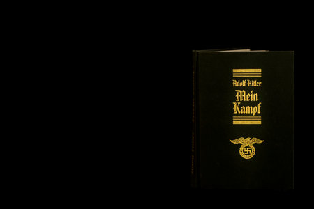 Nova Bana, Slovakia - April, 14, 2023 : Mein Kampf ('My Struggle'). Book written by Adolf Hitler.のeditorial素材