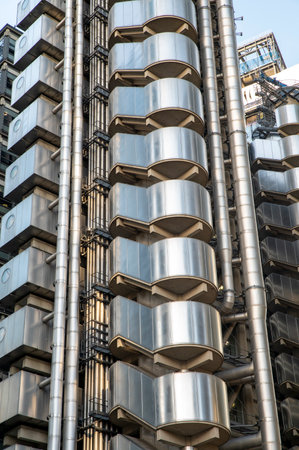 The Lloyd's Building (the Inside-Out Building) . London.UK.の写真素材
