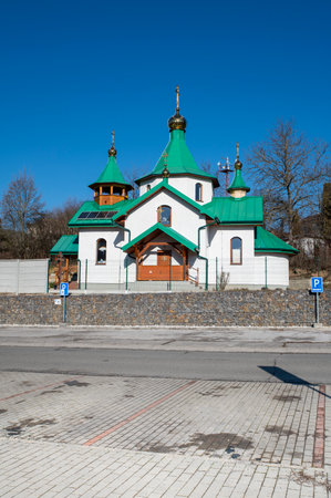 The Orthodox Church of the Holy Trinity in Nova Bana. Slovakia.の写真素材