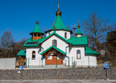 The Orthodox Church of the Holy Trinity in Nova Bana. Slovakia.の写真素材
