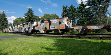 The Armored train Hurban. World War II. Slovak National Uprising. Zvolen. Slovakia.の写真素材