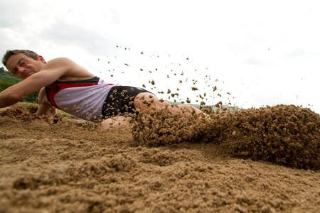 long jumpの写真素材