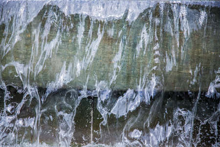 You can see water flowing from a step, but it can be seen clearlyの写真素材