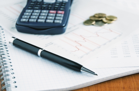 Office work deskの写真素材