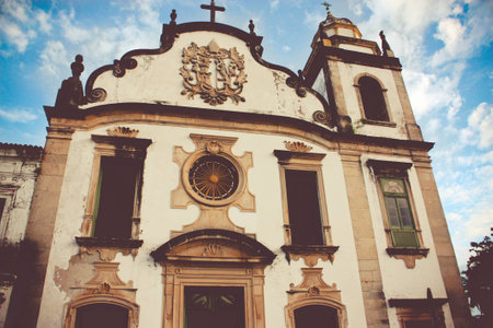 Basilica and Monastery of Saint Benedict in Olinda, Pernambuco, Brazilの写真素材