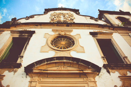 Basilica and Monastery of Saint Benedict in Olinda, Pernambuco, Brazilの写真素材