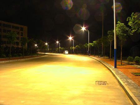 Very beautiful night view of cityの写真素材