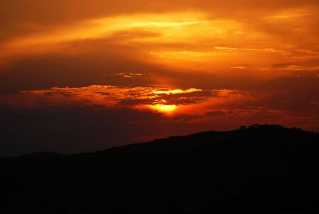 This is in the asia beautiful sunsetの写真素材