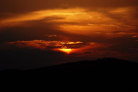 This is in the asia beautiful sunsetの写真素材