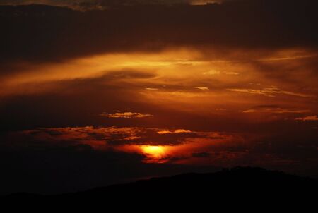 This is in the asia beautiful sunsetの写真素材