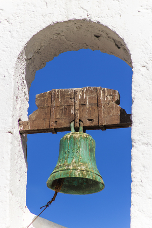 old weathered chrch bellの写真素材