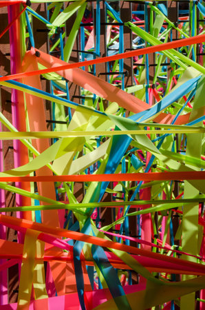 Ribbon mazeの写真素材