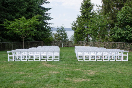Chairs for eventの写真素材