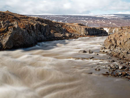 view to Godafossの写真素材