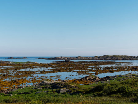 Coastal landscape of Connemara, a county in Ireland.の写真素材