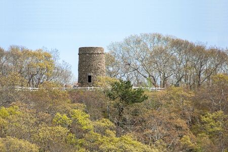Scargo Tower near Scargo Lake Dennis Massachusetts Cape Codの写真素材
