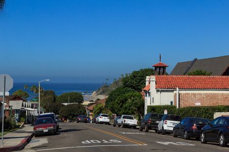 September 7, 2015, Laguna Beach, California. St. Francis by the Sea Church in the center of town on Labor Day. Editorial use onlyのeditorial素材