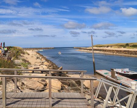 Sesuit Harbor in Dennis, Massachusetts on Cape Cod in the summer